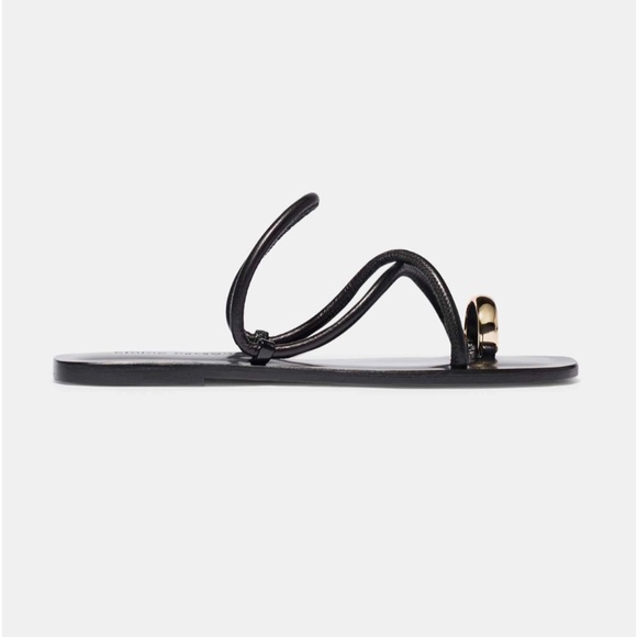 Emme Parsons Shoes - Emme Parsons Laurie Black Nappa Sandals EU 38 Minimal Luxury Flat